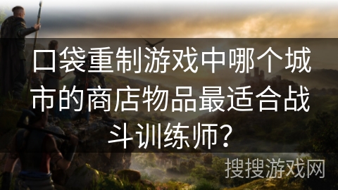 口袋重制游戏中哪个城市的商店物品最适合战斗训练师？
