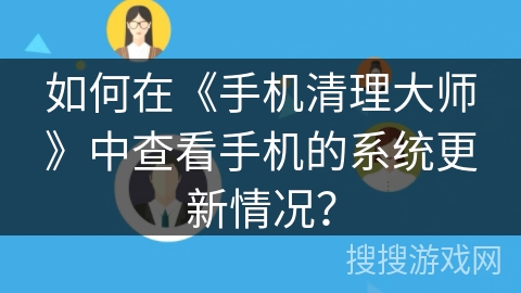 如何在《手机清理大师》中查看手机的系统更新情况？