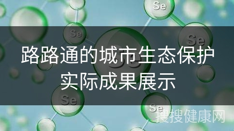 路路通的城市生态保护实际成果展示