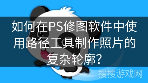 如何在PS修图软件中使用路径工具制作照片的复杂轮廓？