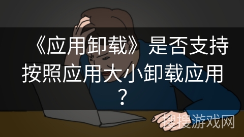 《应用卸载》是否支持按照应用大小卸载应用? 《应用卸载》是否支持按照应用大小卸载应用?