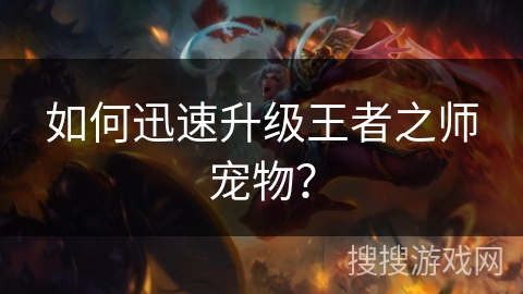 如何迅速升级王者之师宠物? 如何迅速升级王者之师宠物?