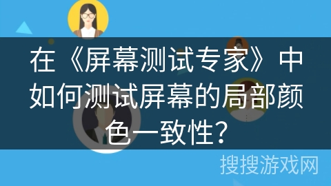 在《屏幕测试专家》中如何测试屏幕的局部颜色一致性？