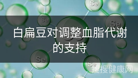 白扁豆对调整血脂代谢的支持