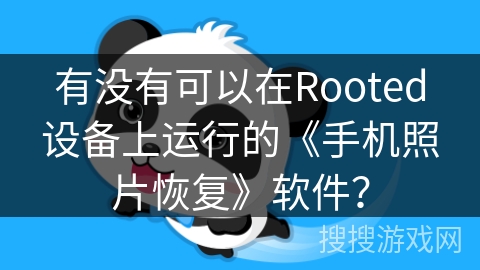 有没有可以在Rooted设备上运行的《手机照片恢复》软件？