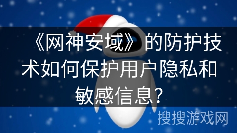 《网神安域》的防护技术如何保护用户隐私和敏感信息？