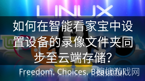 如何在智能看家宝中设置设备的录像文件夹同步至云端存储？
