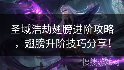 圣域浩劫翅膀进阶攻略，翅膀升阶技巧分享！