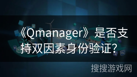 《Qmanager》是否支持双因素身份验证？