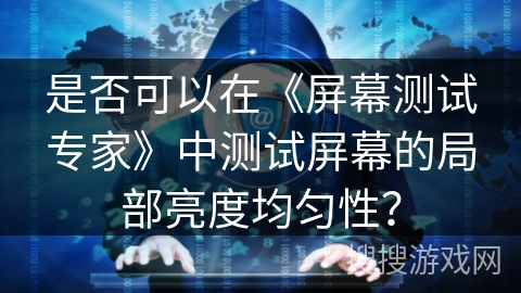 是否可以在《屏幕测试专家》中测试屏幕的局部亮度均匀性? 是否可以在《屏幕测试专家》中测试屏幕的局部亮度均匀性?