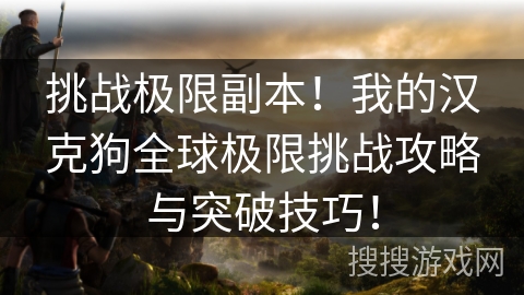 挑战极限副本！我的汉克狗全球极限挑战攻略与突破技巧！