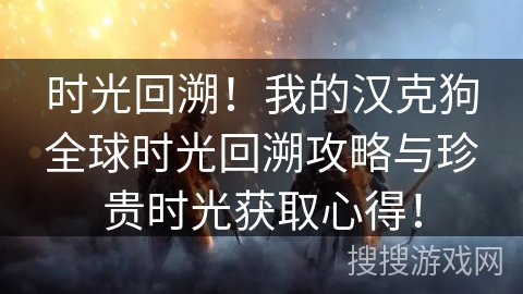 时光回溯！我的汉克狗全球时光回溯攻略与珍贵时光获取心得！