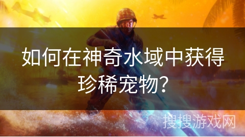 如何在神奇水域中获得珍稀宠物？