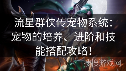 流星群侠传宠物系统：宠物的培养、进阶和技能搭配攻略！