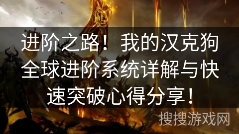 进阶之路！我的汉克狗全球进阶系统详解与快速突破心得分享！