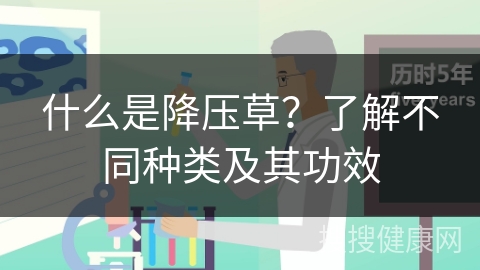 什么是降压草？了解不同种类及其功效