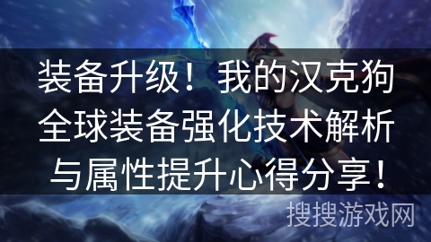 装备升级！我的汉克狗全球装备强化技术解析与属性提升心得分享！