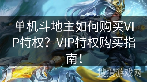 单机斗地主如何购买VIP特权？VIP特权购买指南！