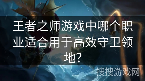 王者之师游戏中哪个职业适合用于高效守卫领地？