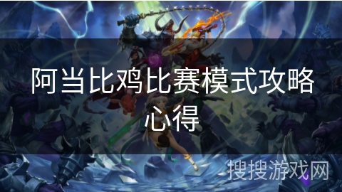 阿当比鸡比赛模式攻略心得