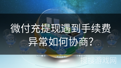微付充提现遇到手续费异常如何协商？