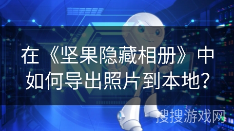 在《坚果隐藏相册》中如何导出照片到本地？