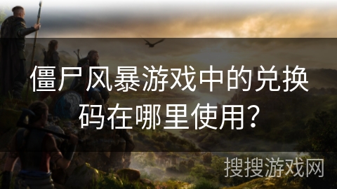 僵尸风暴游戏中的兑换码在哪里使用？