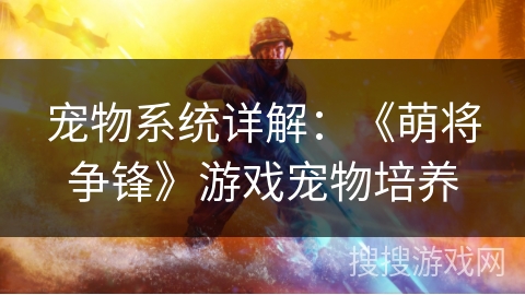 宠物系统详解:《萌将争锋》游戏宠物培养 宠物系统详解:《萌将争锋》游戏宠物培养