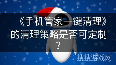 《手机管家一键清理》的清理策略是否可定制？