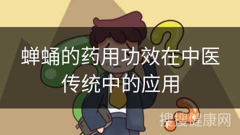 蝉蛹的药用功效在中医传统中的应用