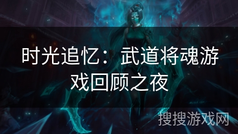 时光追忆：武道将魂游戏回顾之夜