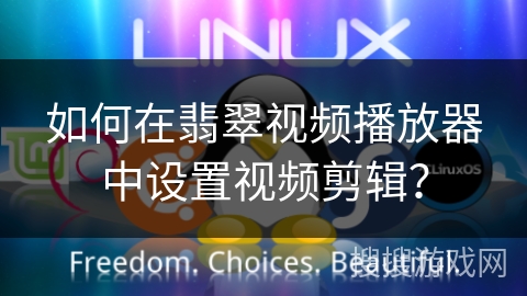 如何在翡翠视频播放器中设置视频剪辑？
