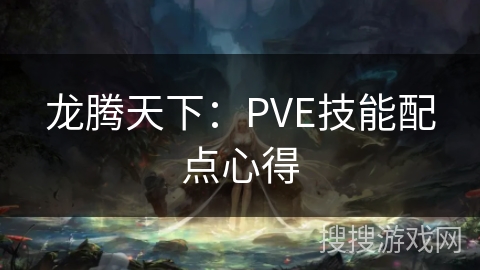 龙腾天下：PVE技能配点心得