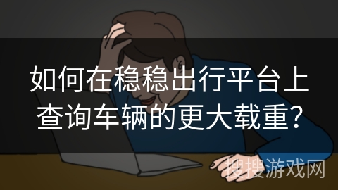 如何在稳稳出行平台上查询车辆的更大载重? 如何在稳稳出行平台上查询车辆的更大载重?