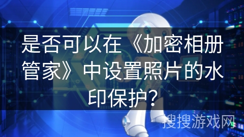 是否可以在《加密相册管家》中设置照片的水印保护？