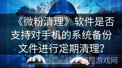 《微粉清理》软件是否支持对手机的系统备份文件进行定期清理? 《微粉清理》软件是否支持对手机的系统备份文件进行定期清理?