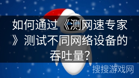 如何通过《测网速专家》测试不同网络设备的吞吐量？