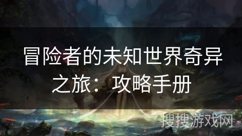 冒险者的未知世界奇异之旅：攻略手册