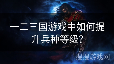 一二三国游戏中如何提升兵种等级？