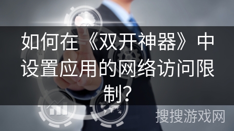如何在《双开神器》中设置应用的网络访问限制？