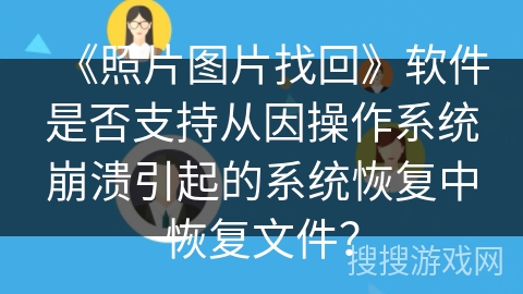 《照片图片找回》软件是否支持从因操作系统崩溃引起的系统恢复中恢复文件？
