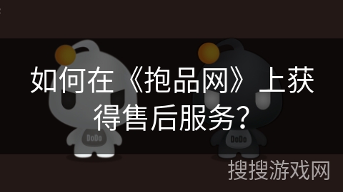如何在《抱品网》上获得售后服务？