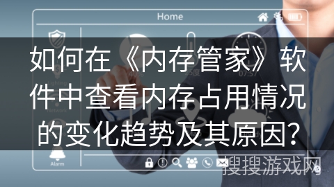 如何在《内存管家》软件中查看内存占用情况的变化趋势及其原因？