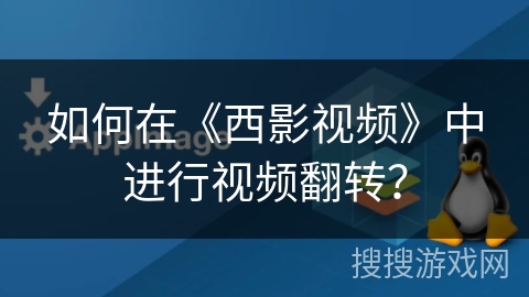 如何在《西影视频》中进行视频翻转？