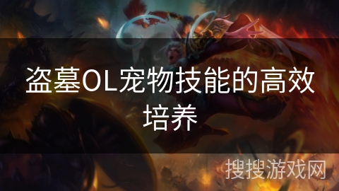 盗墓OL宠物技能的高效培养
