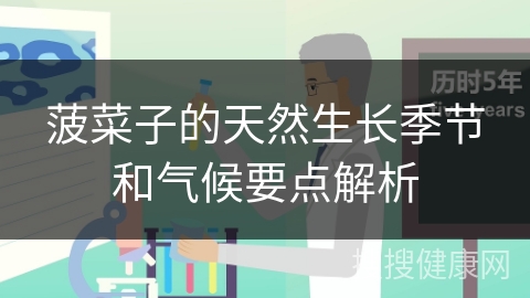 菠菜子的天然生长季节和气候要点解析