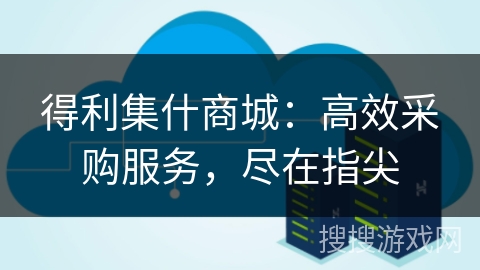 得利集什商城：高效采购服务，尽在指尖