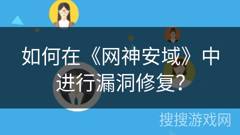 如何在《网神安域》中进行漏洞修复？