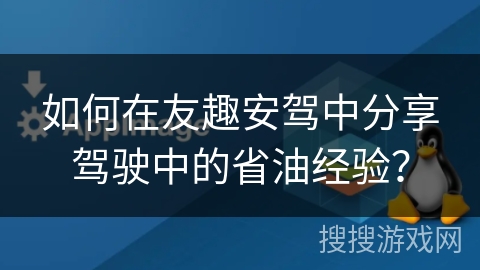 如何在友趣安驾中分享驾驶中的省油经验？