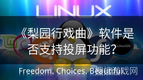 《梨园行戏曲》软件是否支持投屏功能？
